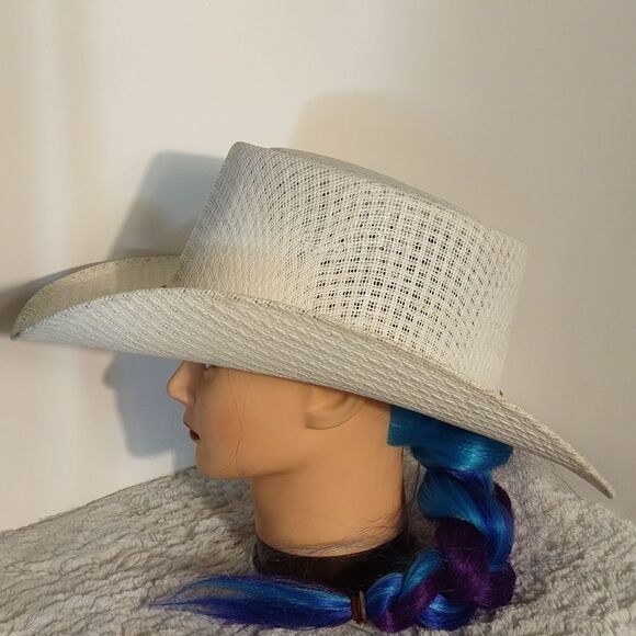 Hecho En Mexico Straw Woman's Western Hat - Picture 2 of 7